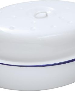 Falcon Housewares Enamel Oval Roaster with Lid 30cm