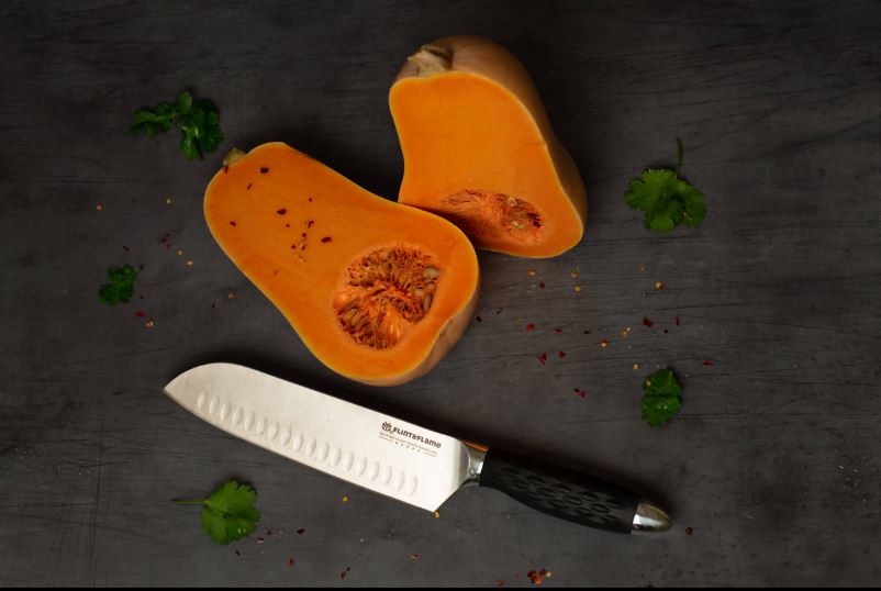 Flint & Flame Pro Series 8″ Santoku Knife - Image 5