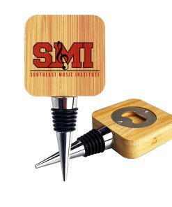 Bamboo Wine Stopper Opener