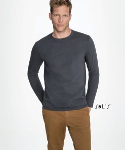 T-shirt long sleev Men’s 100% semi combed ring spun cotton IMPERIAL