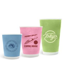 Home Compostable Aqueous Corrugated Double Wall Paper Cups